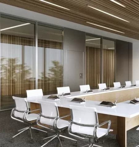Movable Wall System Acousti-Clear Automatic Solid Panel Partitions